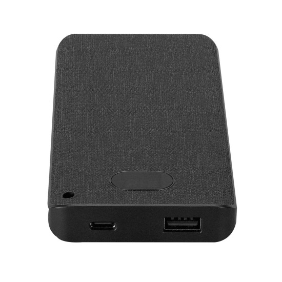 Kumaş Dokulu Estetik Tasarım 10.000 mAh Dijital Ekranlı Powerbank
